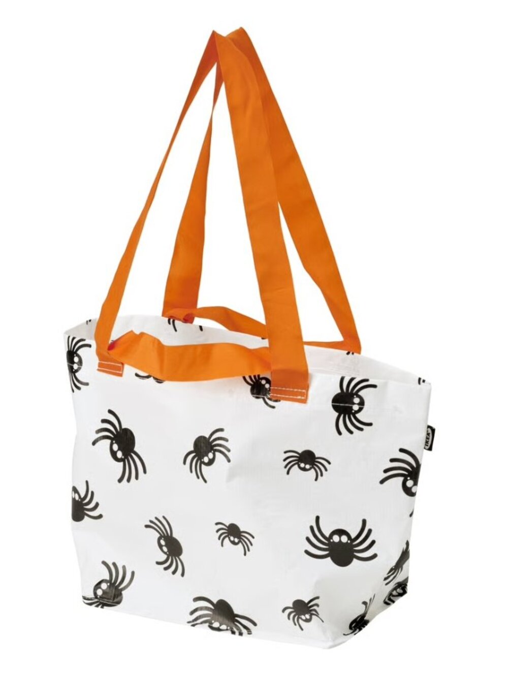 NEW - IKEA - KUSTFYR Bag, spider pattern white/black, 10 ¾x7x10 ¾ " 440 oz  NWT